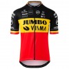 Completo Maglia + Pantaloncino con bretelle 2020 Team Jumbo-Visma Belgio Campioni N001